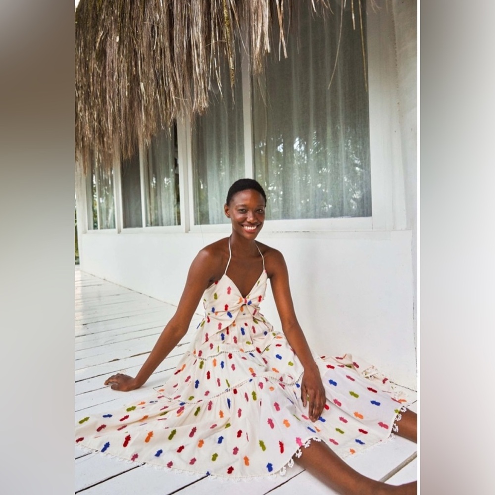 Farm Rio Pineapple Midi Dress in Small